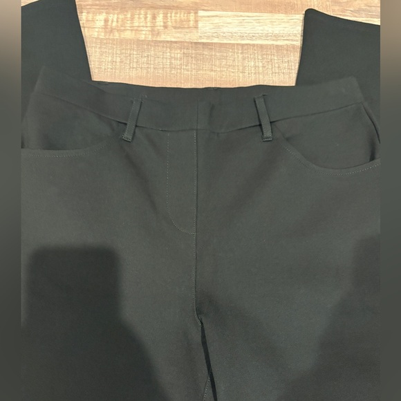 EUC Quince Olive Ultra Stretch Ponte Straight Leg 4-Pocket Pants - Picture 7 of 16